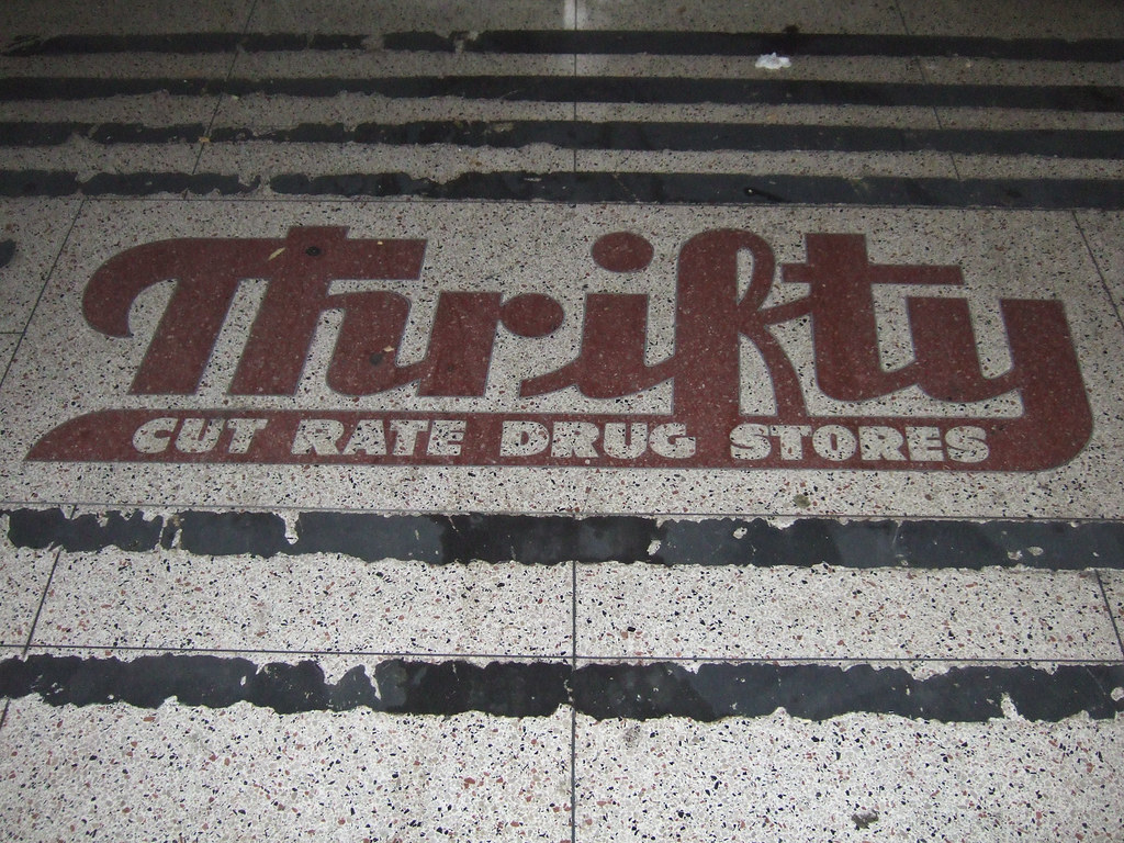 Thrifty Cut Rate Drug Stores Flooring in a now defunct (an… Flickr